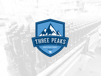 Daily Logo 006 - Three Peaks Brew branding company naming concept logo design