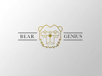 011 Daily Logo - Bear Genius branding company naming concept logo design
