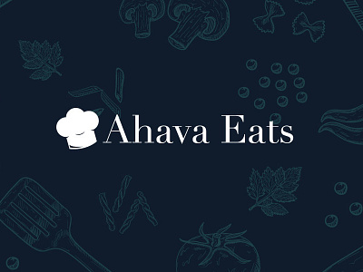 Ahava Eats | Branding branding culinary logo patterns