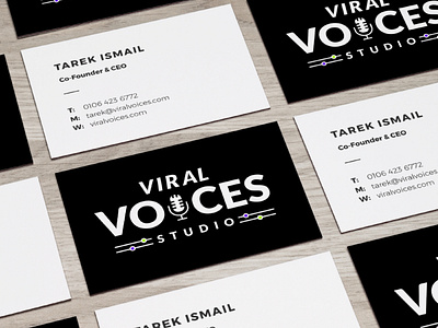 Viral Voices branding / business cards