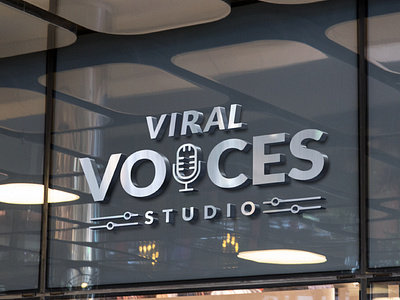 Viral Voices branding / building sign