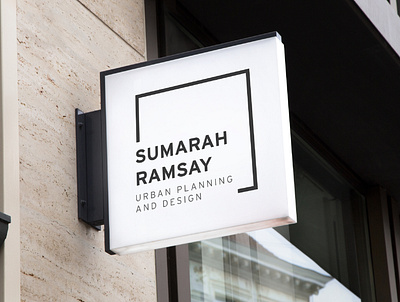 Sumarah Ramsay / Signage design freelance designer logo minimal typography