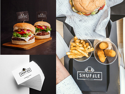 Shuffle House / Logo design & branding branding design fast food freelance designer icon logo logotype minimal restaurant typography