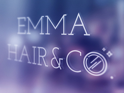 Emma / Hair Salon branding design freelance designer hair salon icon logo logotype minimal typography