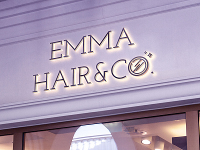 Emma / Hair Salon branding design freelance designer hair salon icon logo logotype minimal typography upscale hairdresser