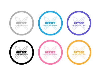 ARTSEE / Online Artist Hub artist branding community design freelance designer hub icon logo logotype minimal online typography