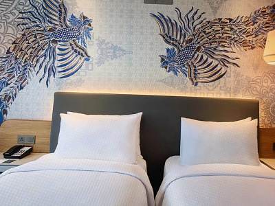 SAWUNGGALING BIRD Graphic Mural on Hotels