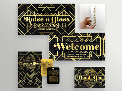 Raise a Glass branding campaign design