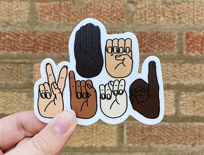 Be Kind design illustration sticker