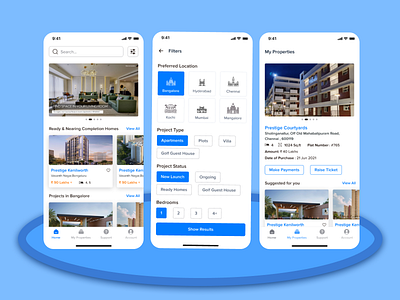 Real Estate App app design mobile app real estate ui ux