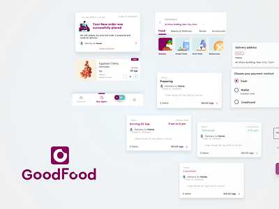 GoodFood e-commerce app redesign android app app colorful ecommerce ecommerce app food delivery app grocery app ios mobile app online shopping online shopping app ui ux ux design uxuidesign