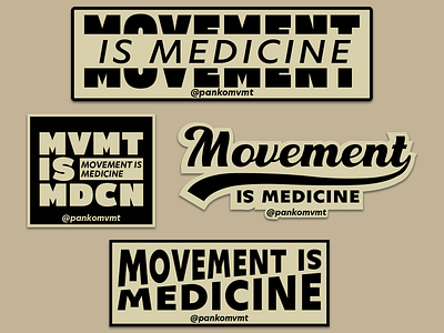 Movement is Medicine - Sticker Design