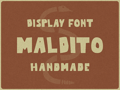 Maldito Display Font