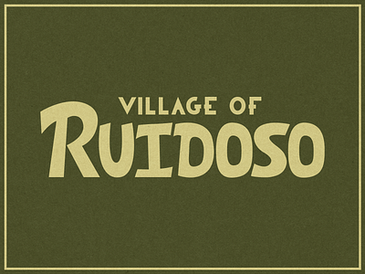 Village of Ruidoso Lettering branding custom font custom lettering font fonts forest graphic design hand lettering handdrawn illustration illustrator lettering logo logos southwest typeinspo typesinpiration vintage western western font