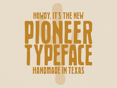 Pioneer Typeface