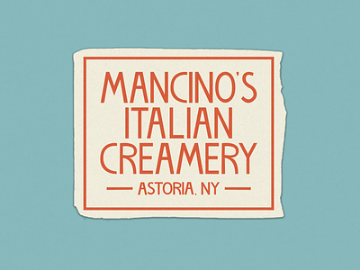 Mancino's Italian Creamery branding custom lettering custom type custome typeface design gelato graphic design hand lettering ice cream ice cream shop illustrator lettering logo retro retro font retro logo typeface vintage vintage font