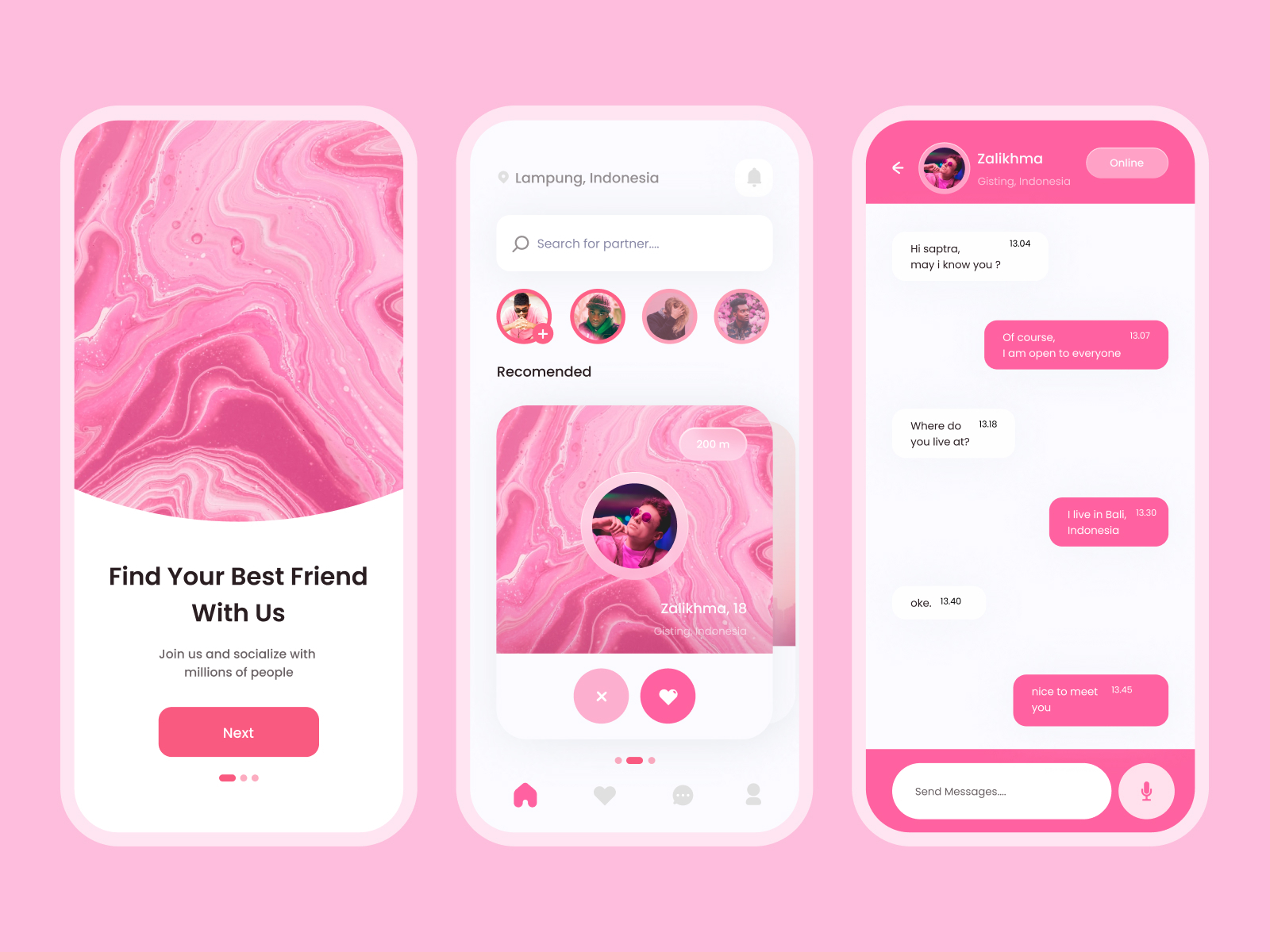 Find Your Best Friend Mobile Apps Design By Helloghozi On Dribbble   Group 76 4x 