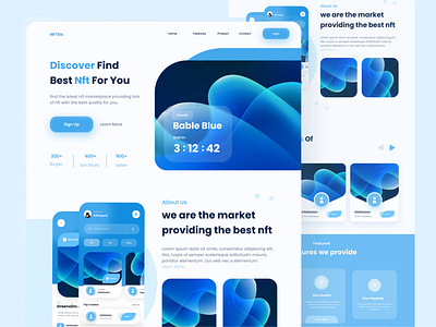 Nftgo- Nft Landing Page branding clean concept crypyo design illustration logo mbileapps nft nft app ui ux vector web nft webnft