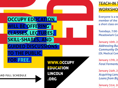 Occupy Ed Poster Screenshot poster typography