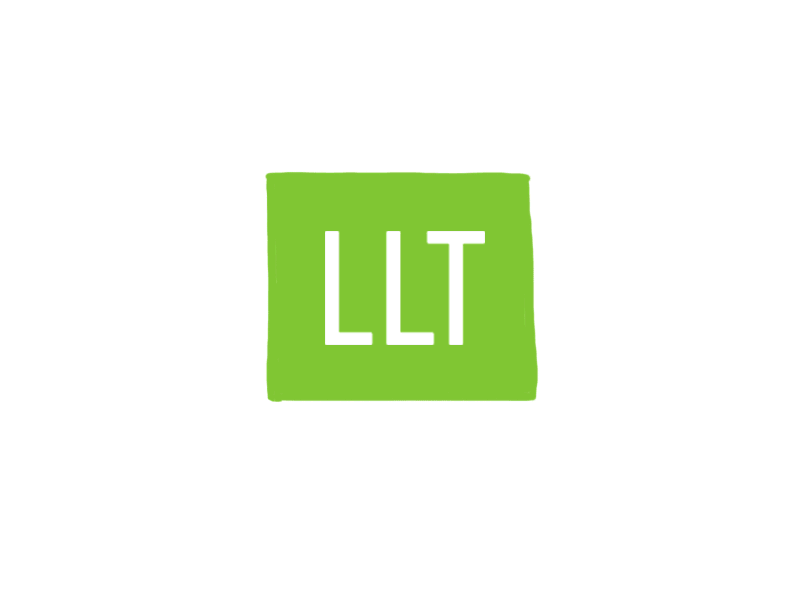 LLT Group animated animation bounce design gif juice juicy logo logo type motion splash