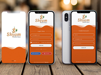 Shyam Music Mobile App app app design branding design flat illustration logo mockup typography ui ux vector