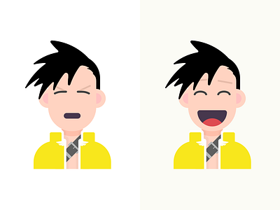 Lin Yao - Emotions alchemist boy cartoon character cute emotion flat fullmetal graphic heads llustration vector