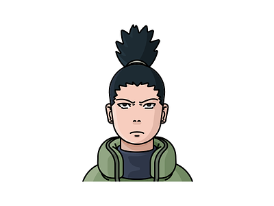 Nara Shikamaru 2d avatar cartoon character face illustration nara naruto ninja shikamaru
