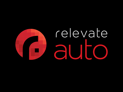 Relevate Auto branding design icon illustration logo vector