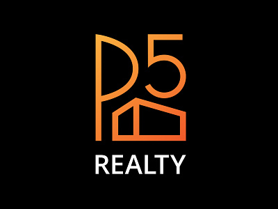 P5 Realty Logo brand design branding design icon logo vector