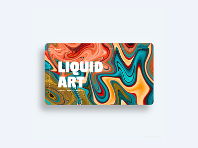 Magical Liquid Art art color design graphic design illustration liquid effect minimal ux wallpaper watercolor