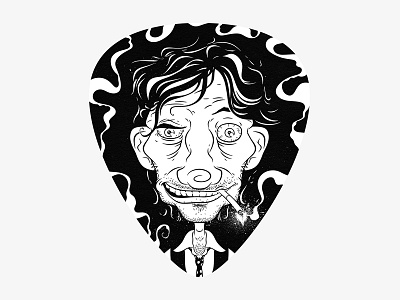 Tim Rogers caricature cartoon cigarette comic digital guitar illustration music pick smoke smoking tim rogers you am i