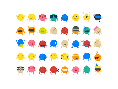More Stickers! app characters chat digital emoji emoticons illustration messaging mobile stickers