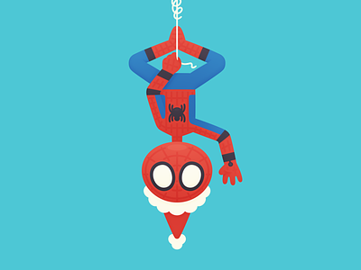 Christmas Spider christmas comic hero illustration spider spider man superhero web