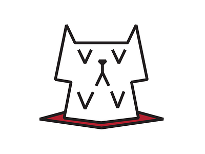 Cat cat illustration logo