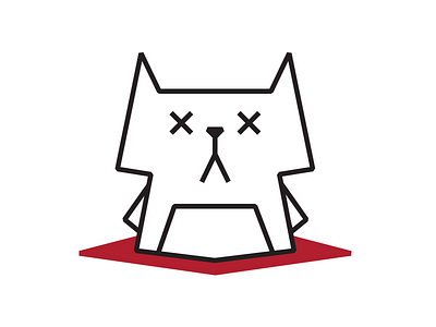 Tweakin' the Cat blood cat dead illustration logo