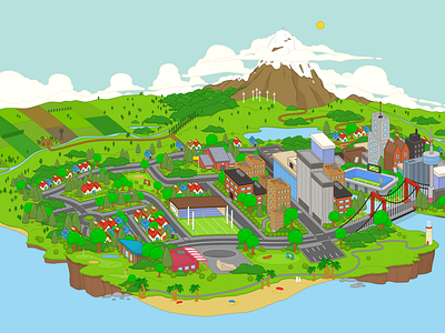 Safety Town by Thomas Fitzpatrick on Dribbble