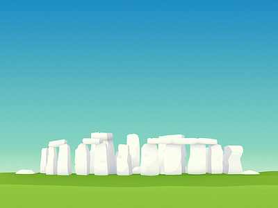 Stonehenge hopper illustration landscape stonehenge