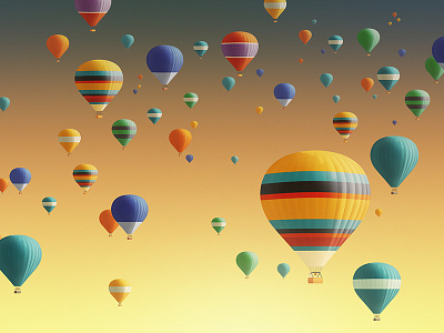 Balloons! air balloons bunny cappadocia hopper hot illustration landscape sky turkey