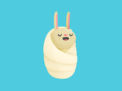 Baby Bunny baby bunny cute hopper illustration