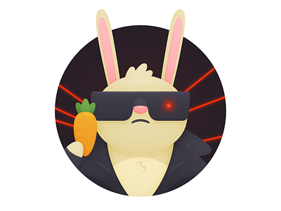 Hasta La Vista, Bunny bunny hopper illustration terminator