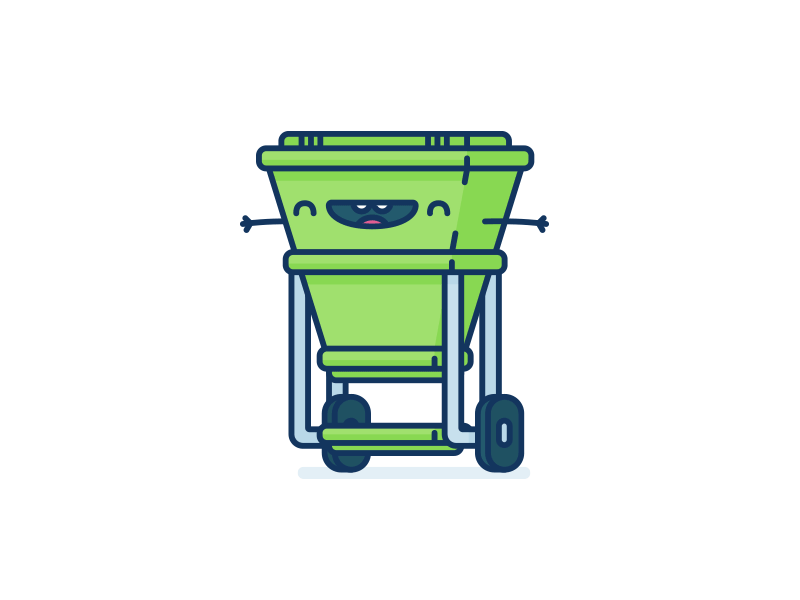 Recycle Right - Compost character compost cute illustration outline recycle vector