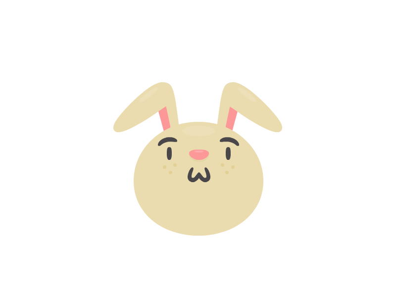 Bunny Animation animation bunny cute happy illustration sad