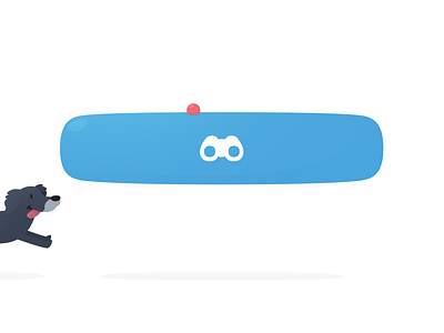 Flagship Video - UI & Icons ball button cute dog flagship hopper illustration ui video