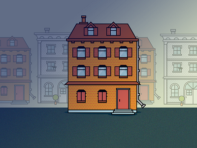 City Icons - building building city flat house icon illustrations