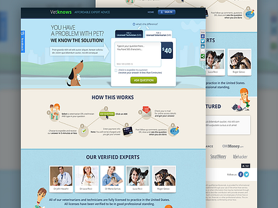 Wetknows webdesign animal cartoon cat cute design dog flat landing page pets ui ux webdesign