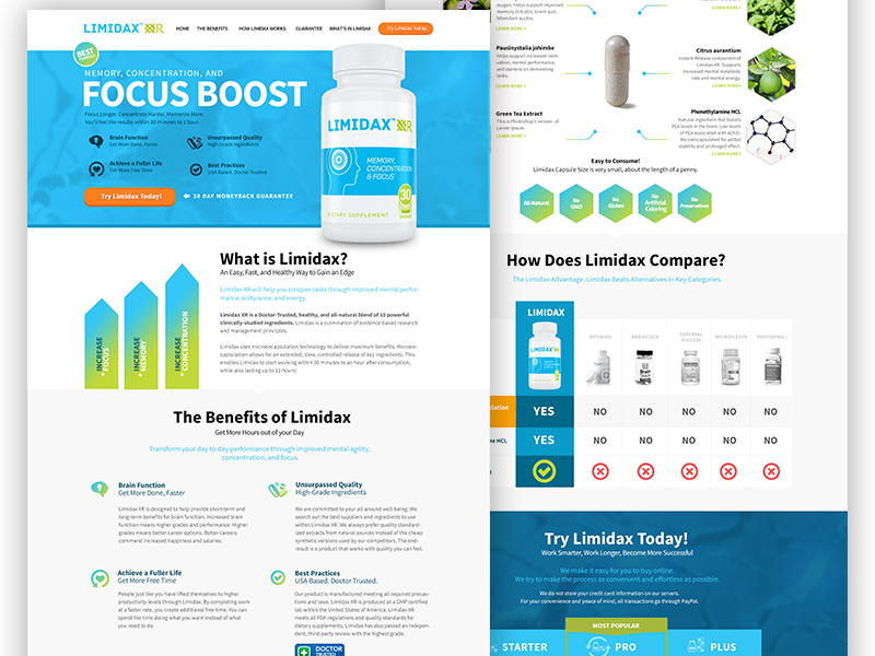 Landing page - Dietary supplement web ux ui popular medical shot landing supplement dietary hospital doctors design