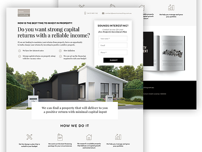 Landing page - real estate creative design estate hero layout real template web webdesign website