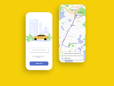 Cab booking app appdesign cabbookingapp taxiapp uiux