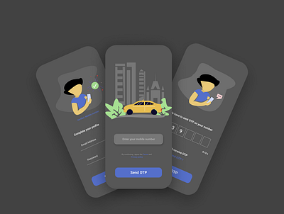 Cab booking app cabbookingapp taxiapp uiux