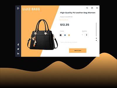 LIGIZ BAGS - UI Design by Figma bagshop bagsite figma figmadesign uidesign